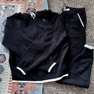 Savage X Fenty Lit Leisure Zip Up Knit Hoodie & Sweatpants Size Small